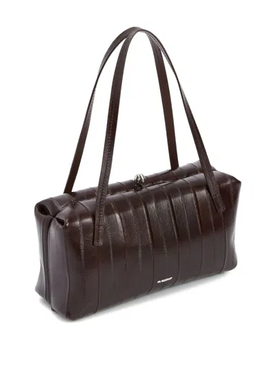 Jil Sander Women "goji Pillow" Handle Small Bag In Brown