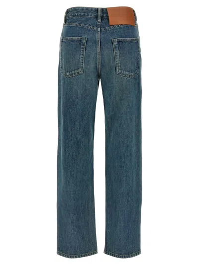 Jil Sander Slim Twist Jeans In Blue