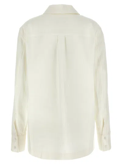 Jil Sander Women Linen Shirt In White