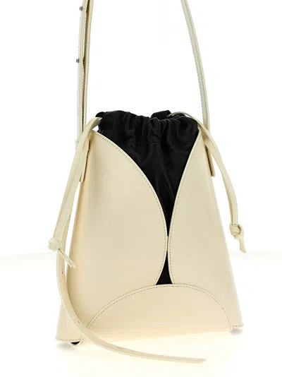 Jil Sander Women Logo Shoulder Bag In White