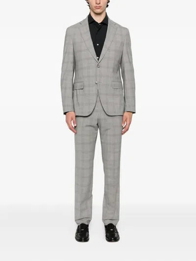 Hugo Boss Wool Suit In Gray