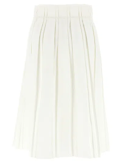 Jil Sander Women Midi Skirt In White