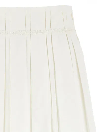 Jil Sander Women Midi Skirt In White