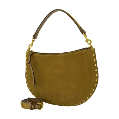 Isabel Marant Borsa Oskan Soft Zipped In Suede Color Taupe