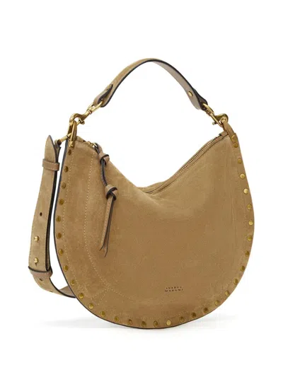 Isabel Marant Borsa Oskan Soft Zipped In Suede Color Taupe