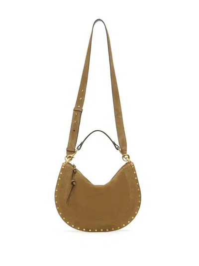 Isabel Marant Borsa Oskan Soft Zipped In Suede Color Taupe