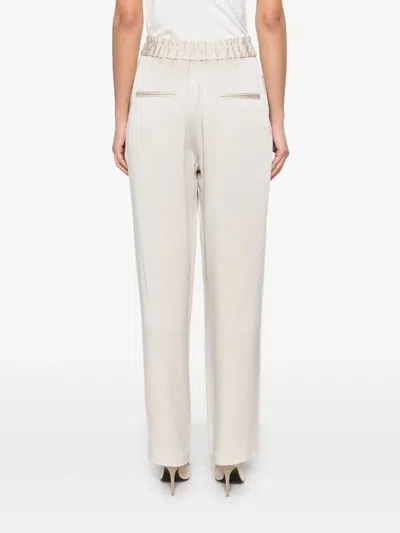 Isabel Marant Chalk Viscose Trousers In Neutral
