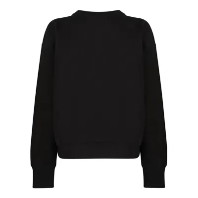 Isabel Marant Faded Black Cotton Sweaters In Black