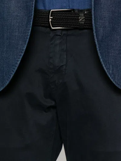 Jacob Cohen Slim Waist Denim Trousers With Pockets In Blue