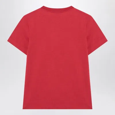 Jacquemus Short Sleeve Cotton T-shirt In Red