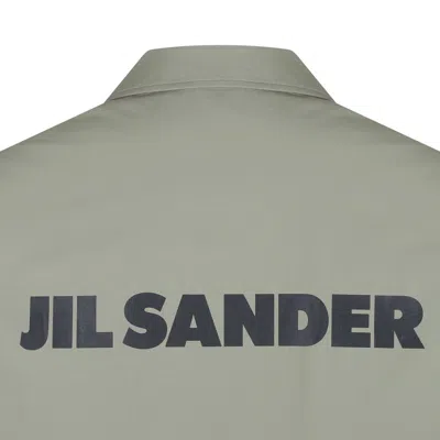 Jil Sander Medium Green Cotton Jackets In Green