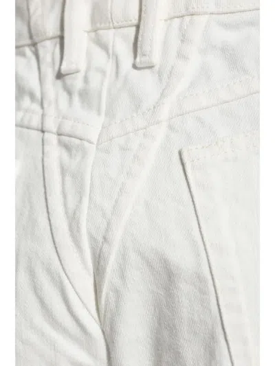 Jil Sander Porcelain Cotton Trousers In White