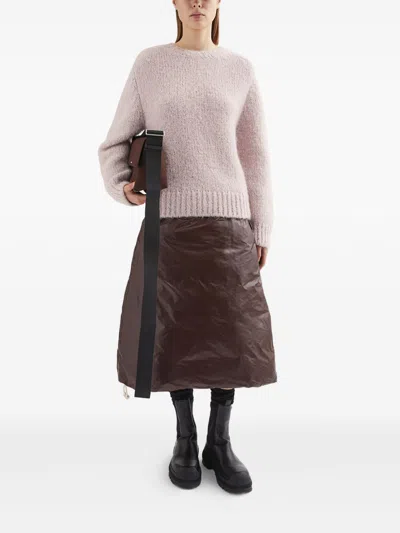 Jil Sander Wool Crewneck Jumper In Gray