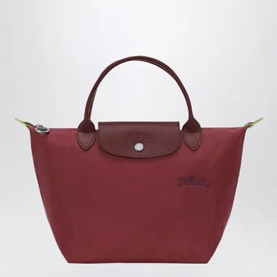 Longchamp Pomegranate-coloured S Le Pliage Green Bag In Red