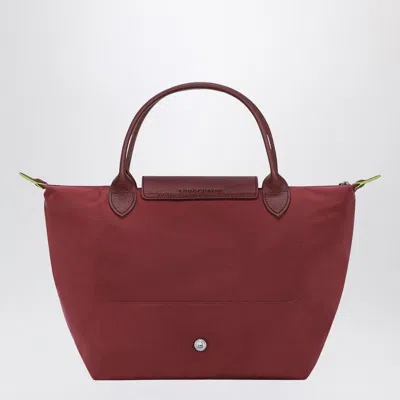 Longchamp Pomegranate-coloured S Le Pliage Green Bag In Red