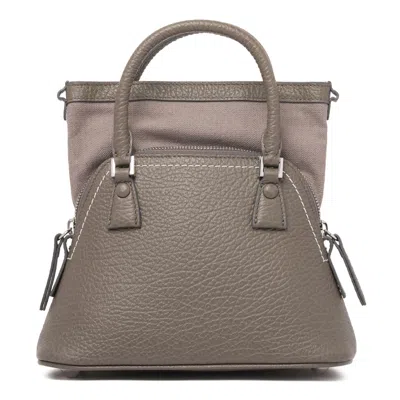 Maison Margiela Graphite Cowhide Bags In Gray