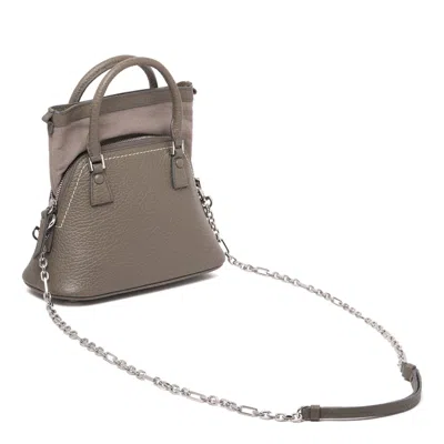 Maison Margiela Graphite Cowhide Bags In Gray