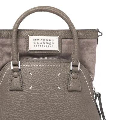 Maison Margiela Graphite Cowhide Bags In Gray
