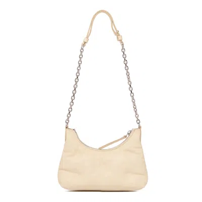 Maison Margiela Toile Sheepskin Bags In Nude