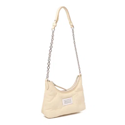 Maison Margiela Toile Sheepskin Bags In Nude