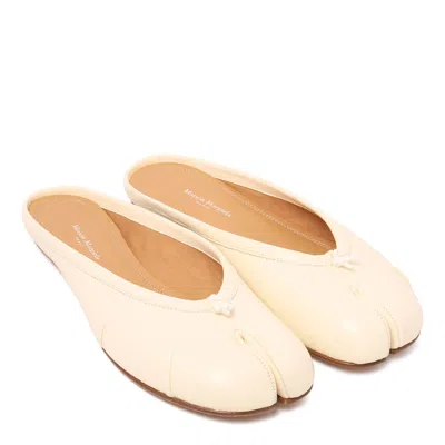 Maison Margiela Tabi Calf Leather Flat Mules In Multi