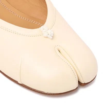 Maison Margiela Tabi Calf Leather Flat Mules In Multi