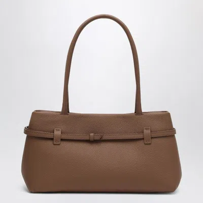 Manu Atelier Le Cambon East West Mocha Mousse Suede Bag