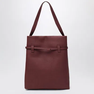 Manu Atelier Tote Du Jour Burgundy Suede Tote Bag In Burgundy