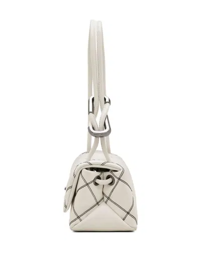 Marc Jacobs Women The Bi-color Quilted Mini Dual Shoulder Bag In White