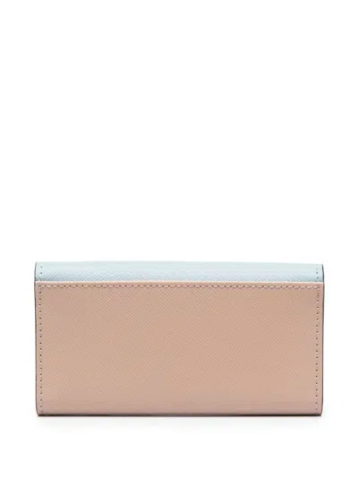 Marni Aquamarine Calf Leather Keychains In Multi