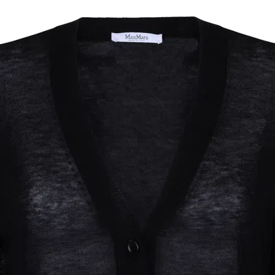 Max Mara Pure Black Wool Sweater In Black