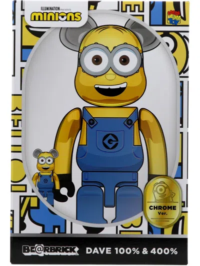 Medicom Toy "be@rbrick Dave Chrome" 100% And 400% Toy In Multi