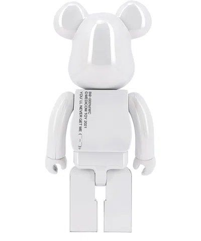 Medicom Toy "be@rbrick 1st Model White Chrome" 400% Toy In White
