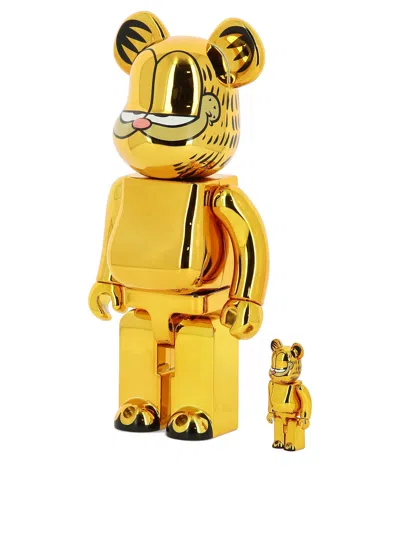 Medicom Toy Medicom 100% + 400% Garfield Gold Chrome Be@rbrick Assorted In Gold