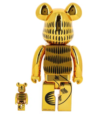 Medicom Toy Medicom 100% + 400% Garfield Gold Chrome Be@rbrick Assorted In Gold