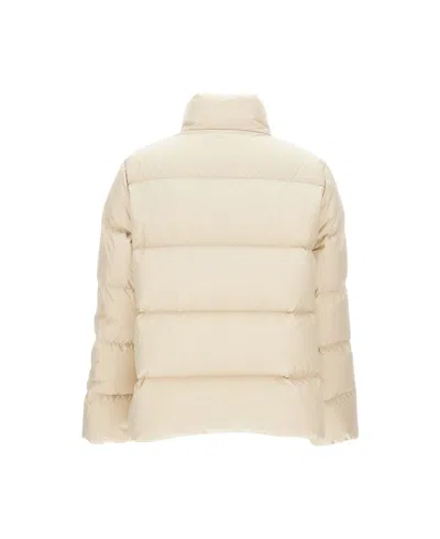 Moncler Mauzun Short Down Jacket In Neutral