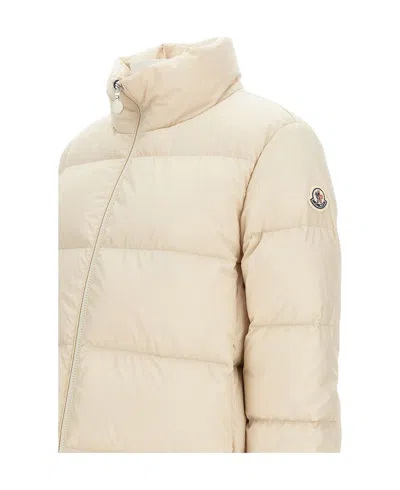 Moncler Mauzun Short Down Jacket In Neutral