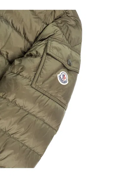 Moncler Najan Short Down Jacket In Green