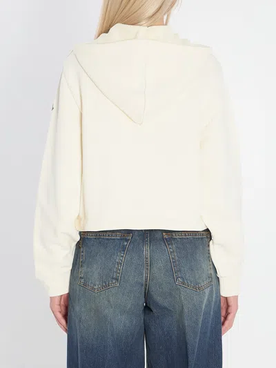 Moncler Zip Up Cardigan In Neutral