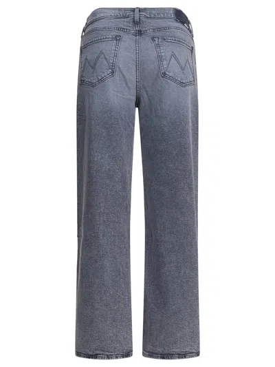 Mother The Ditcher Cropped Straight Jeans In Gray