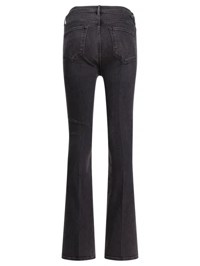 Mother Weekender Flared Jeans In Black