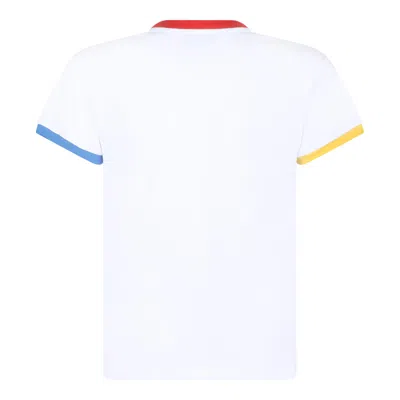 Msgm White Cotton Blend T-shirts And Polos In White