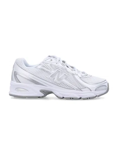 New Balance Breathable Mesh Sneakers With Durable Overlays In White
