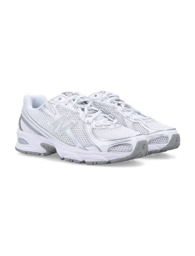 New Balance Breathable Mesh Sneakers With Durable Overlays In White