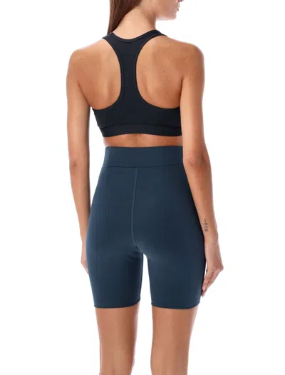 Nike Band Elasticated Racerback Scoop Neck Sleeveless Stretch In Blue