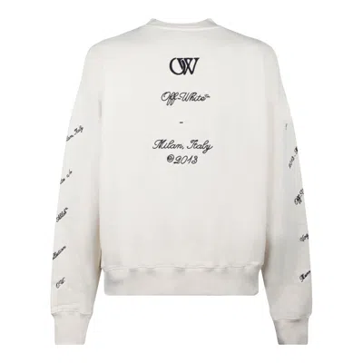 Off-white Beige Cotton Sweater In White