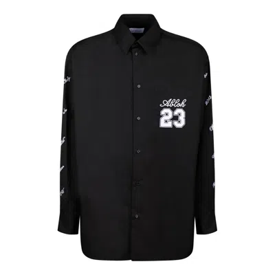 Off-white Black Cotton Shirt In Black