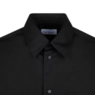 Off-white Black Cotton Shirt In Black