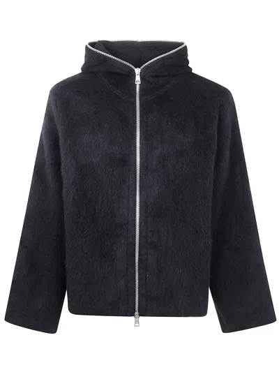 Our Legacy Full Zip Hoodie Sweatshirt In Black