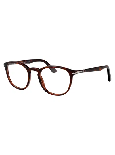 Persol Havana Acetate Glasses In Black
